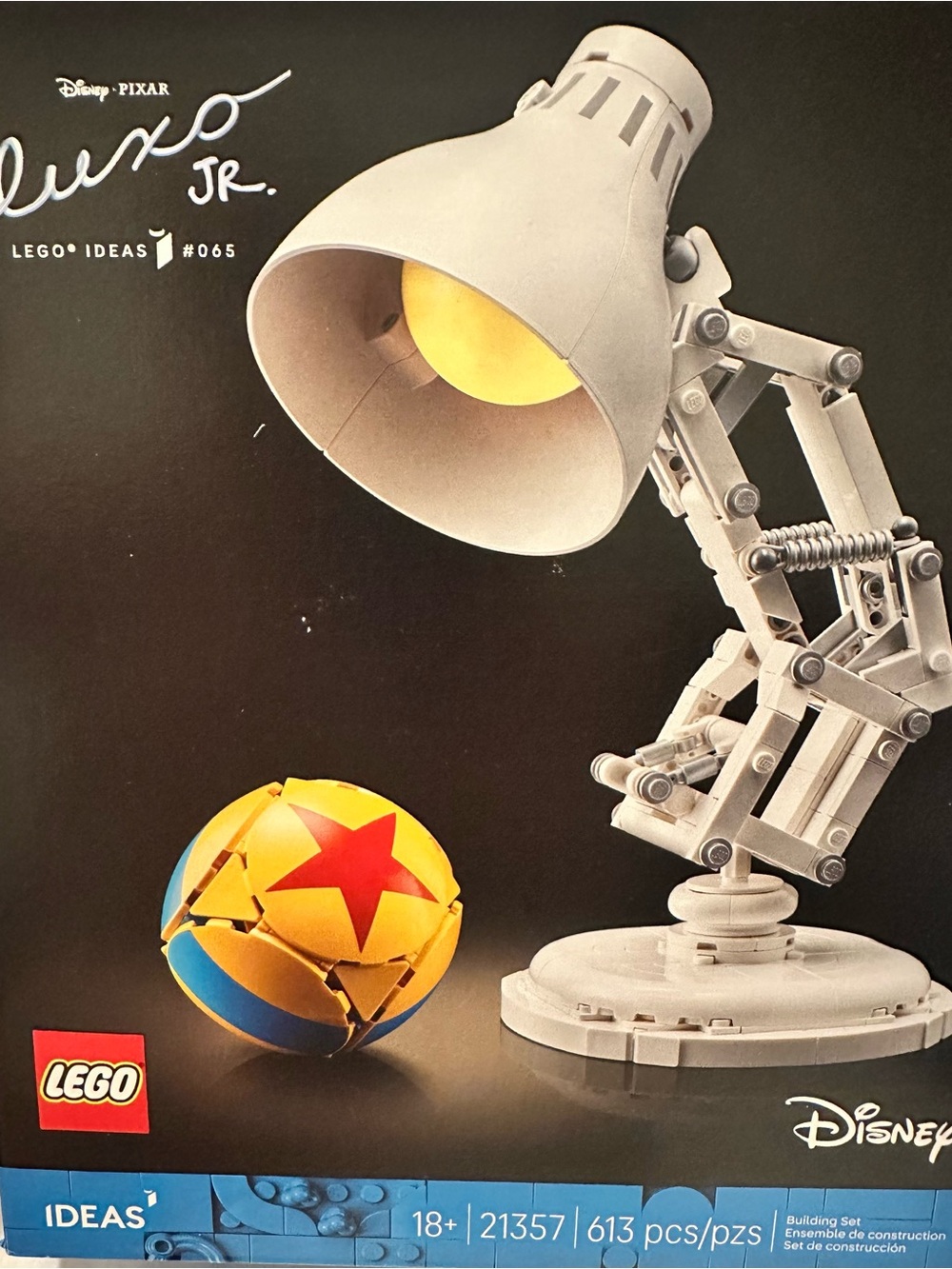 LEGO Disney Pixar Luxo Jr. Desk Lamp Building Set - Brand New